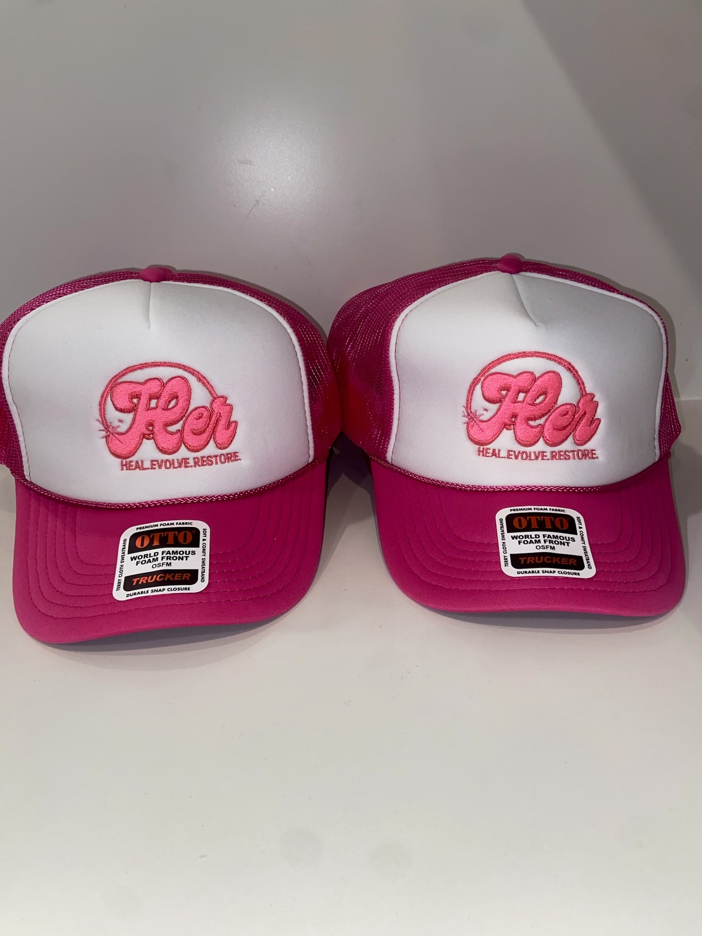 H•E•R Fairy Pink Stamped Hat
