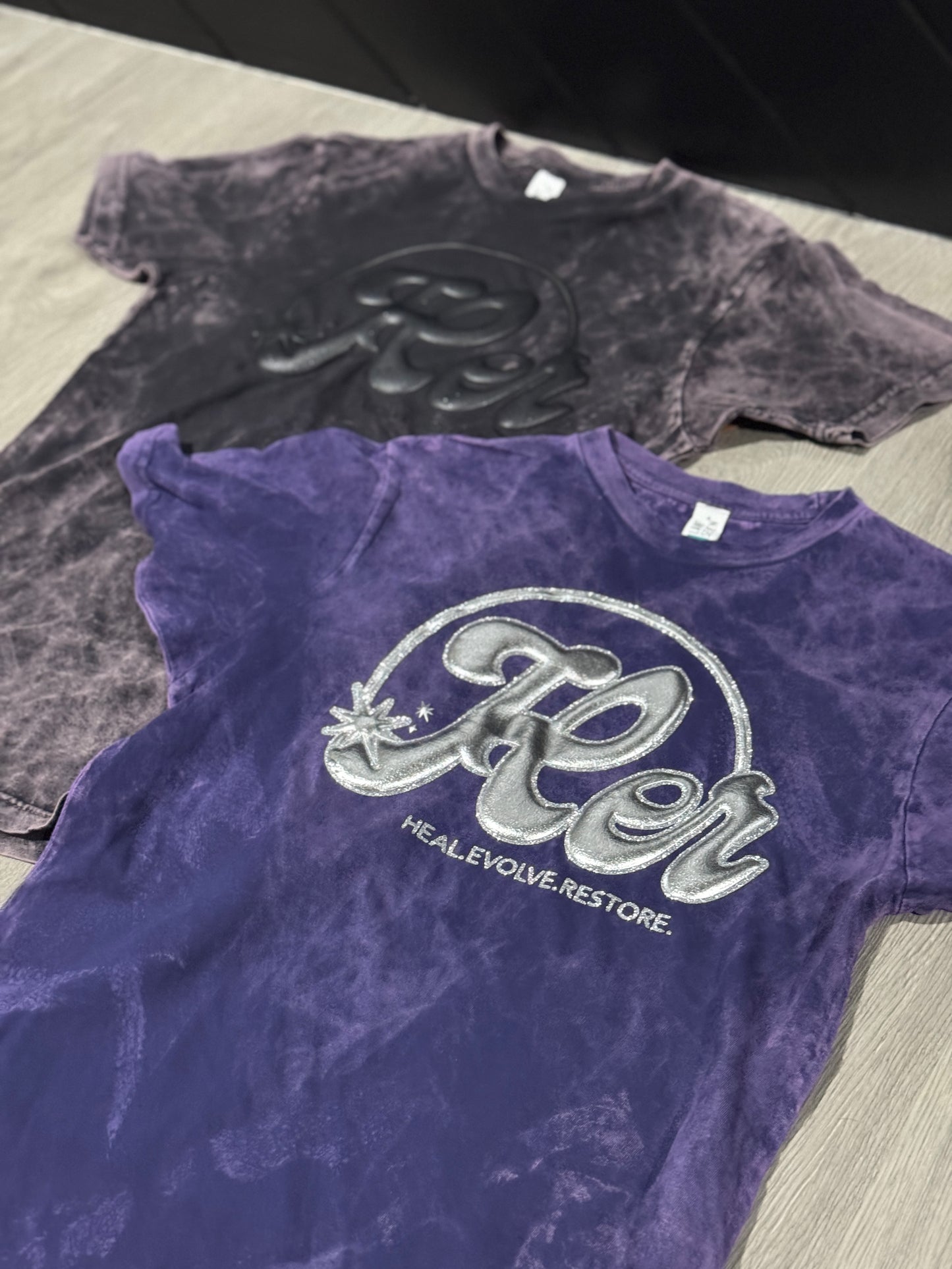 H•E•R Tie-Dye Purple Shirt