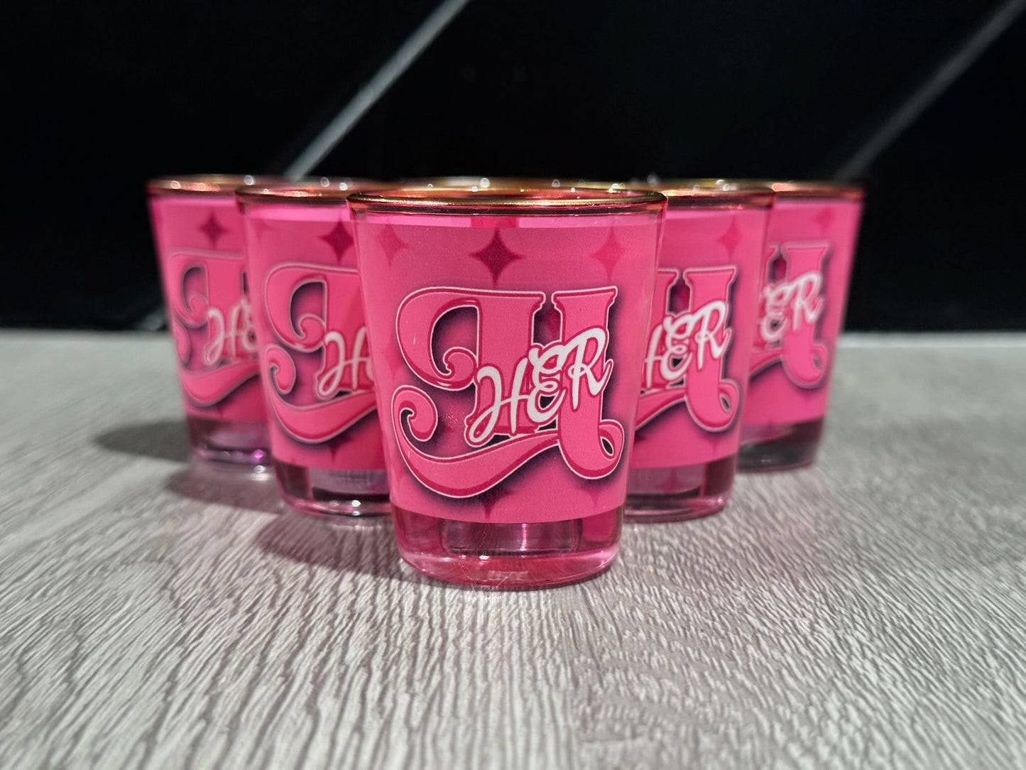 Pink Diamond Shot Glasses