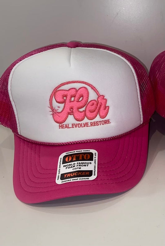 H•E•R Fairy Pink Stamped Hat