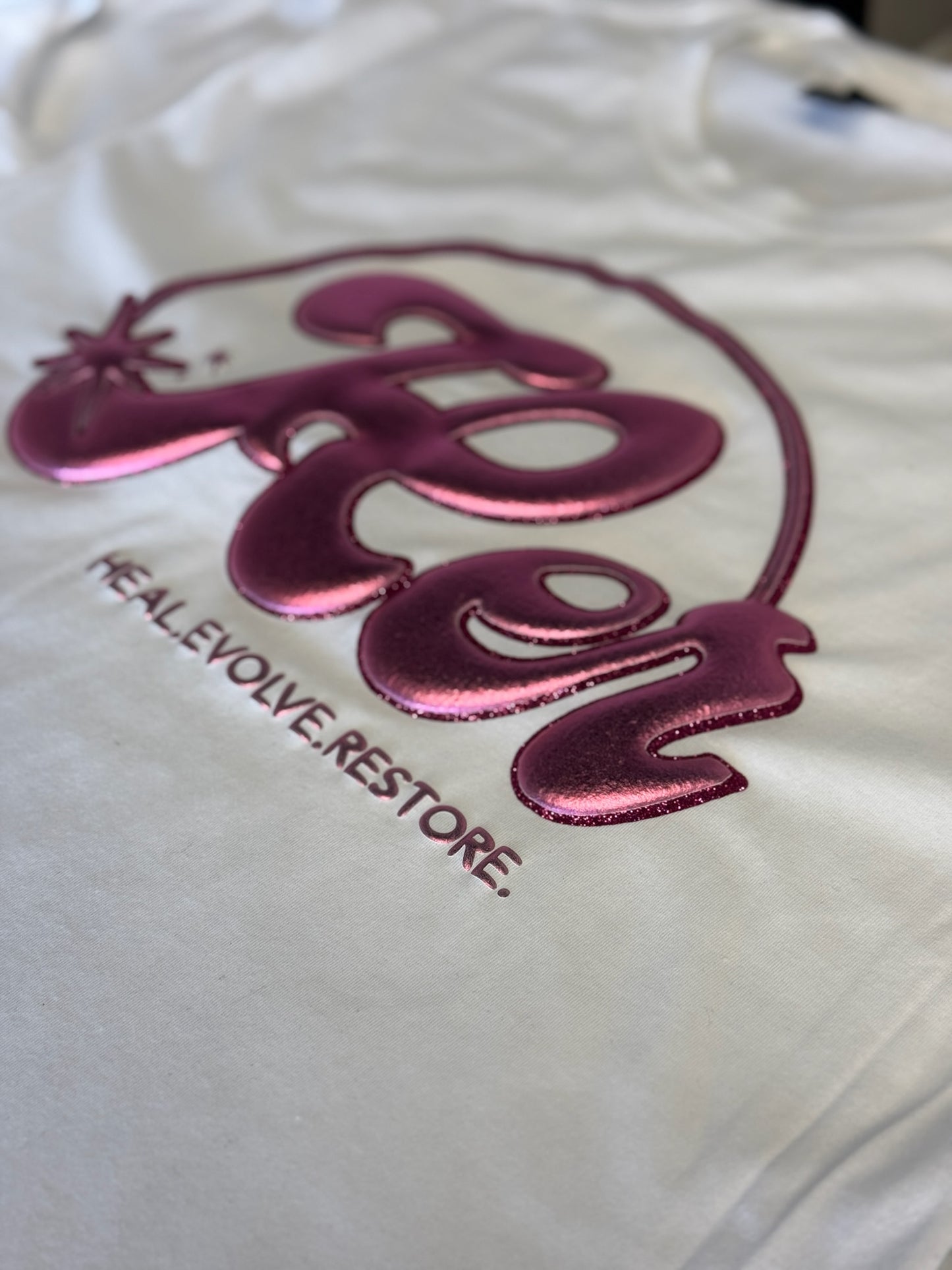 H•E•R Pink & White Shirt