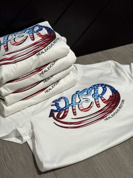 H•E•R Custom Fourth Of July Shirt