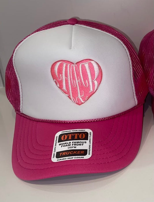 H•E•R Fairy Pink Stamped Hat