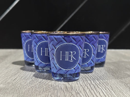 Steel Blue Shot Glasses