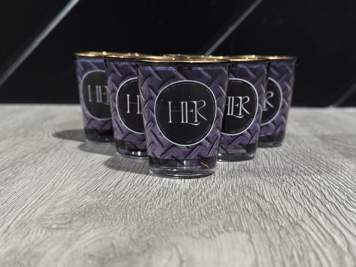 Steel Black Shot Glasses