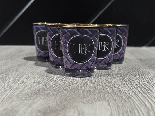 Steel Black Shot Glasses